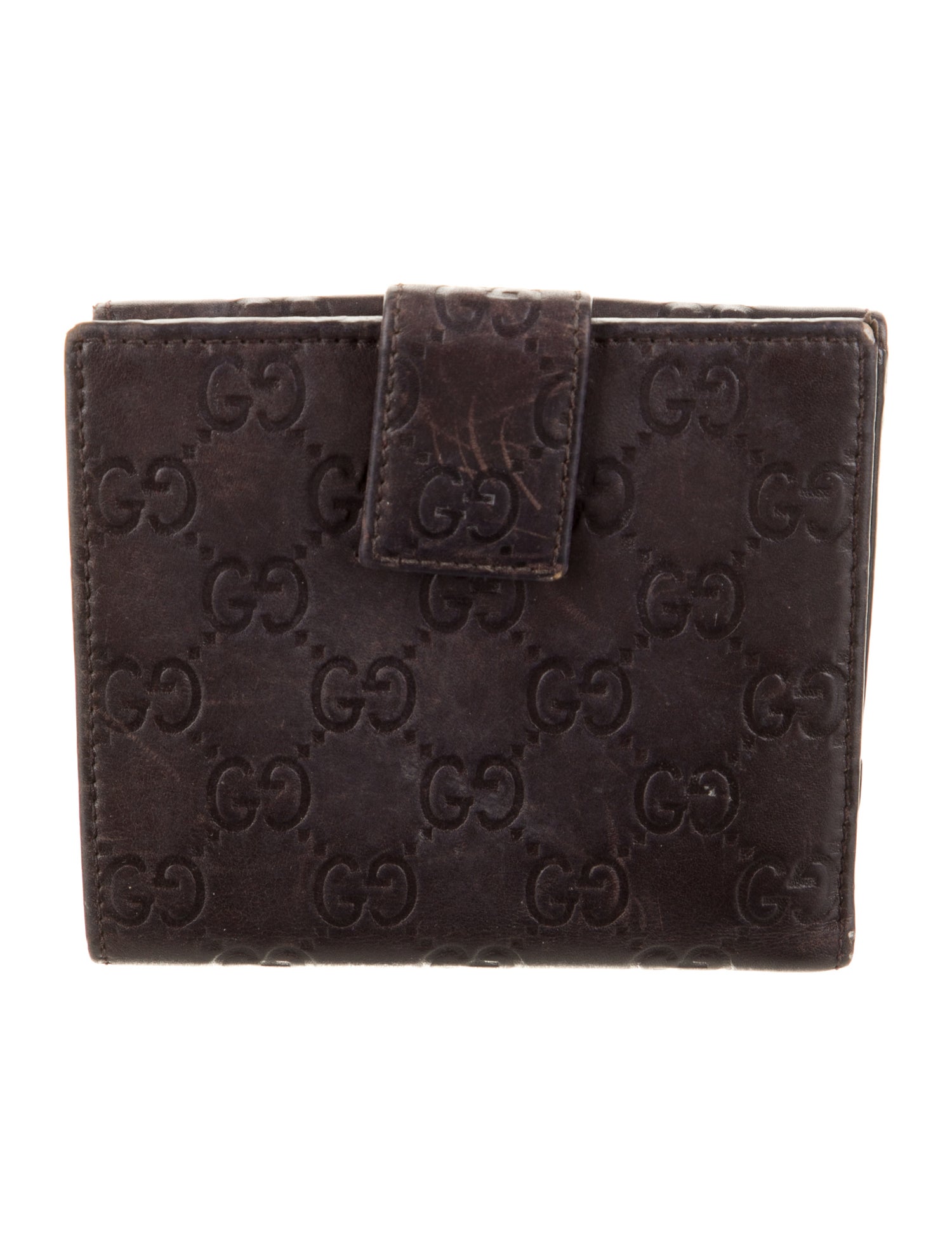 Gucci GG Signature Leather Compact Wallet