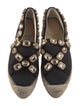 Gucci Canvas Crystal Embellishments Espadrilles