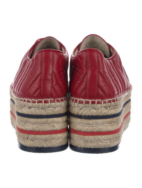 Gucci Interlocking G Logo Leather Espadrille Sneakers