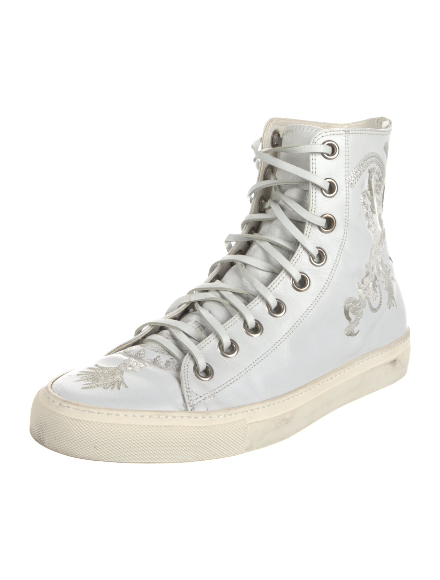 Gucci GG Canvas Leather Sneakers