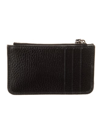 Gucci Double G Logo Leather Coin Pouch