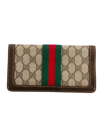 Gucci Accessory Collection Web Accent Wallet