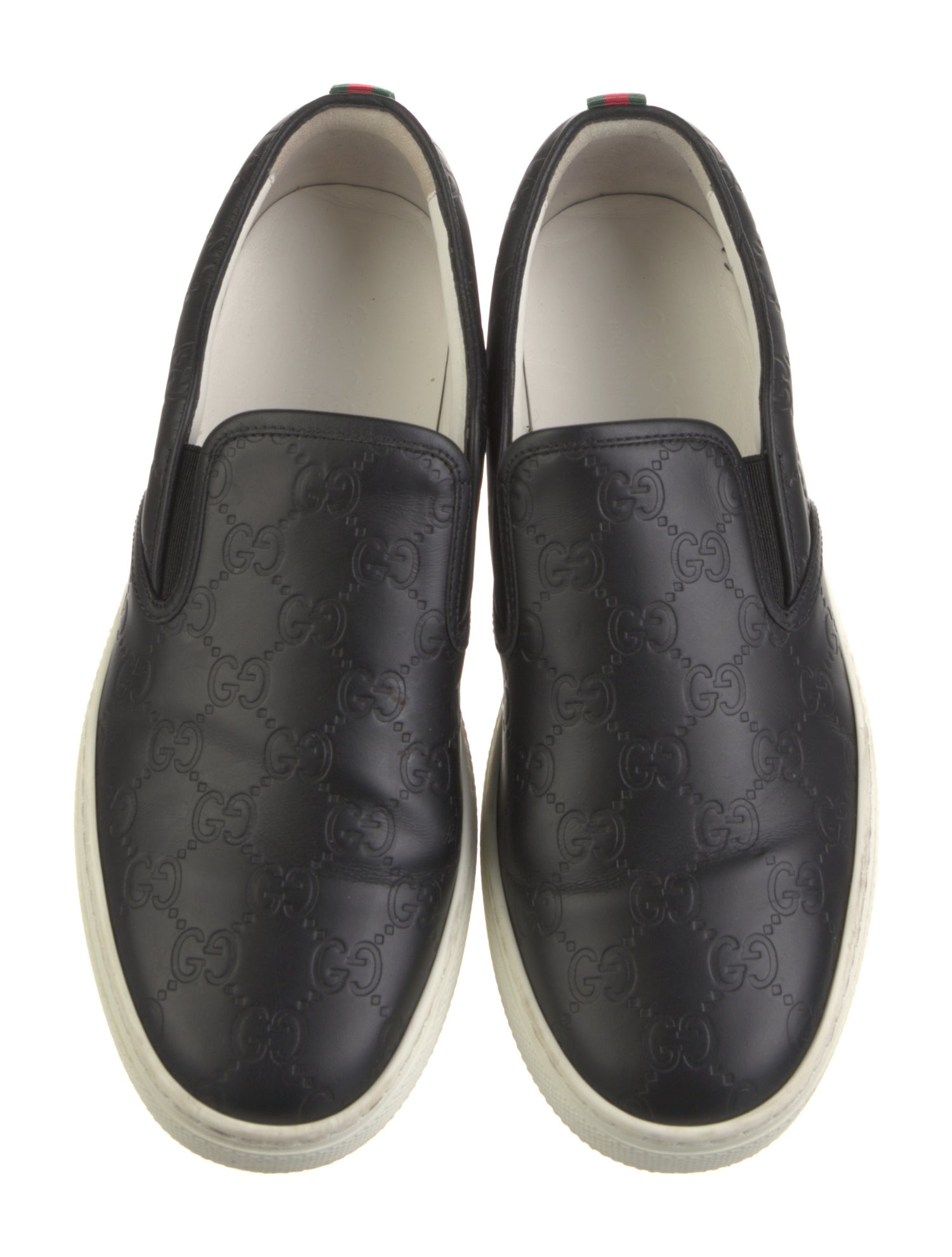 Gucci Web Accent Leather Loafer Sneakers