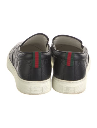 Gucci Web Accent Leather Loafer Sneakers