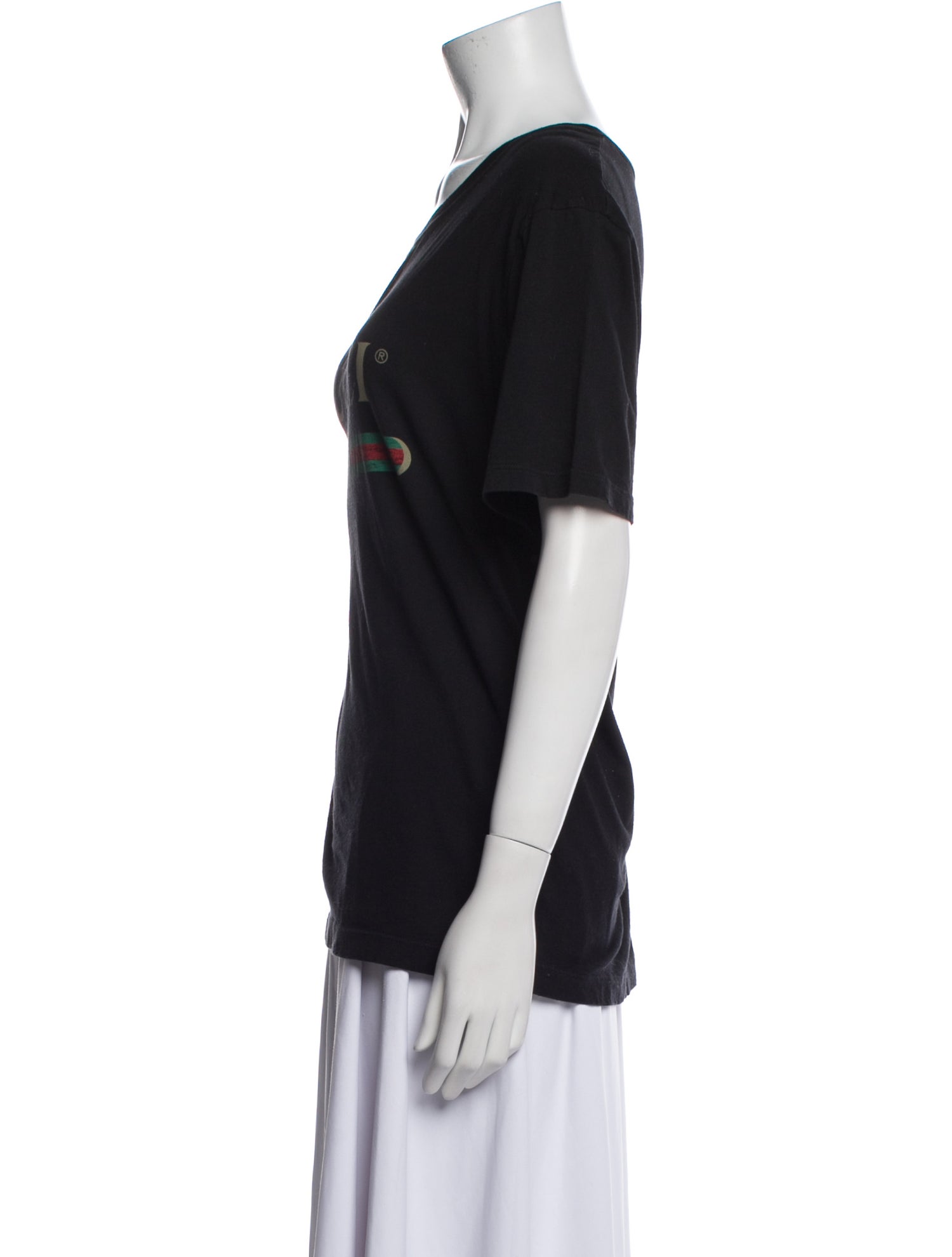 Gucci Graphic Print Scoop Neck T-Shirt