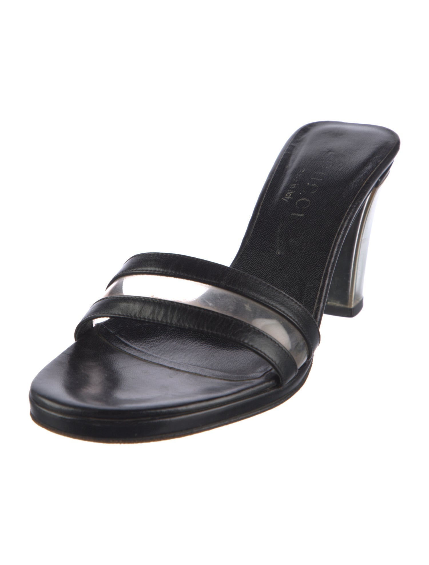 Gucci Vintage Leather Slides