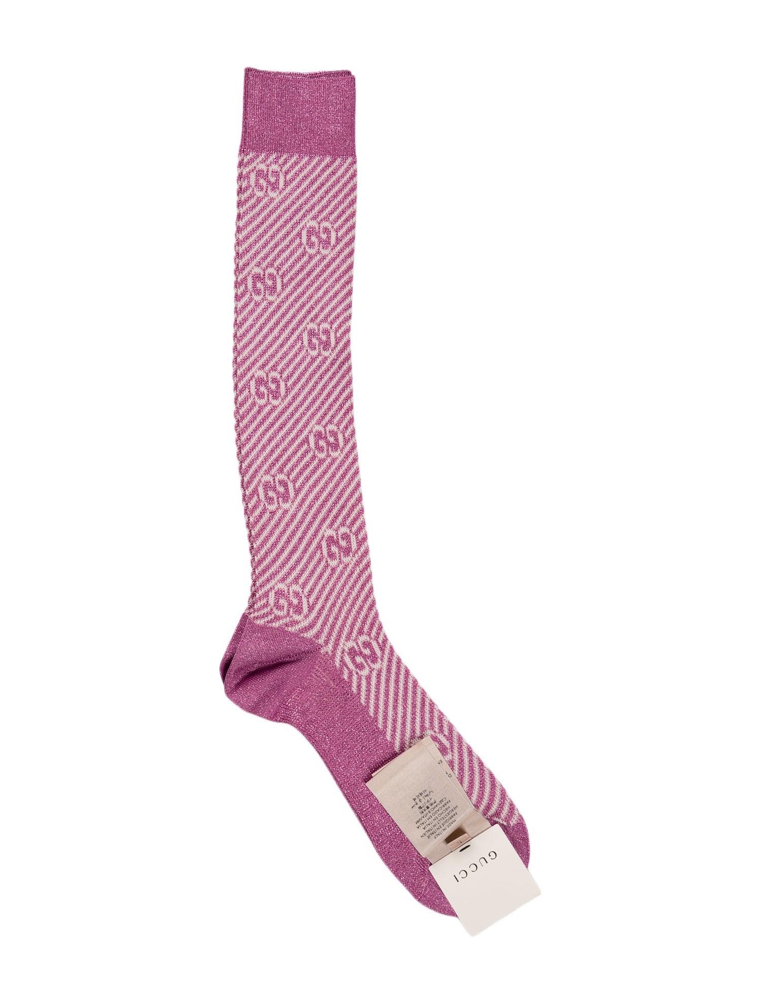 Gucci Pattern Print Socks L w/Tags