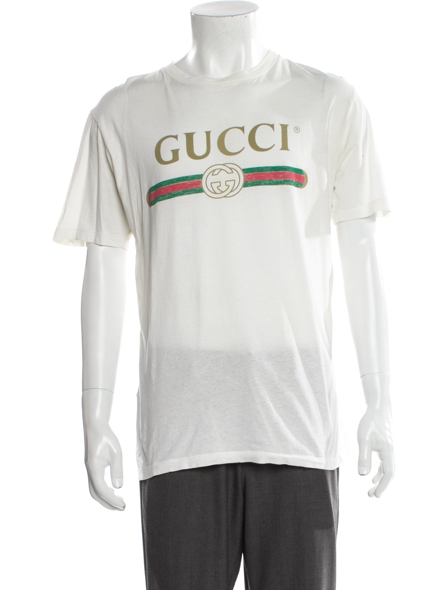 Gucci Web Accent Crew Neck T-Shirt