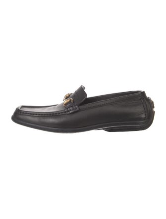 Gucci Horsebit Accent Leather Loafers