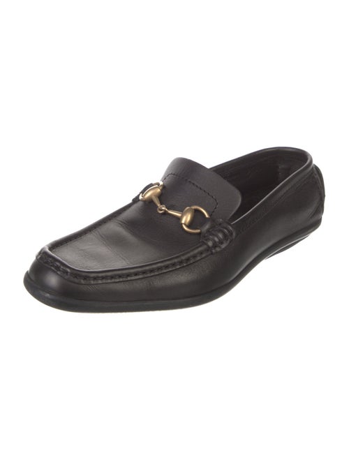Gucci Horsebit Accent Leather Loafers