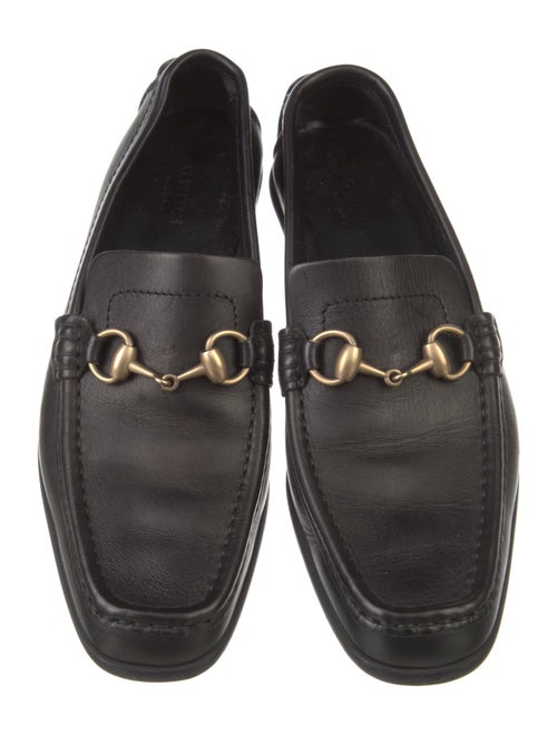Gucci Horsebit Accent Leather Loafers
