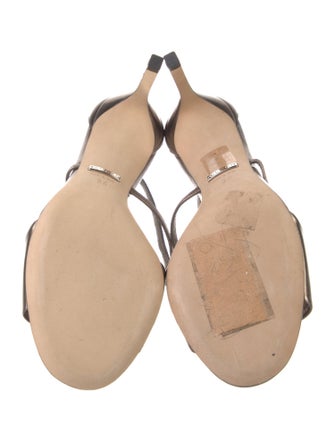 Gucci Interlocking G Logo Leather Sandals