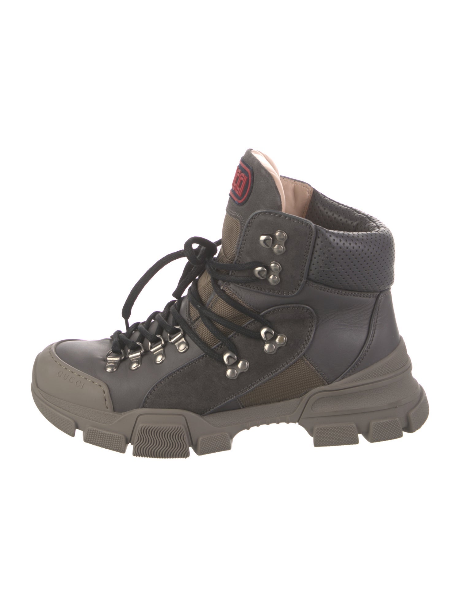 Gucci Leather Hiking Boots