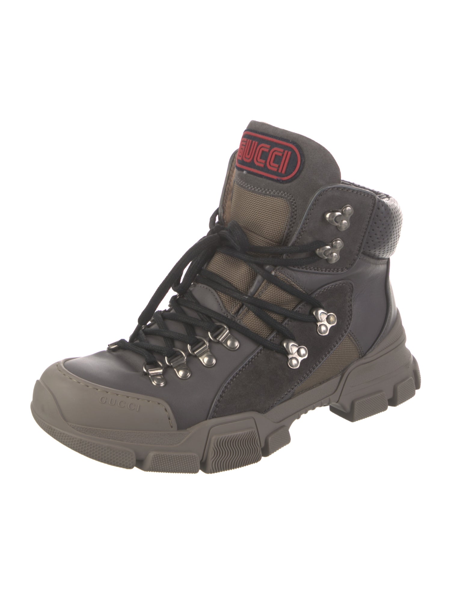 Gucci Leather Hiking Boots