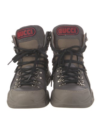 Gucci Leather Hiking Boots