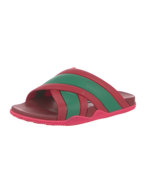 Gucci Web Accent Rubber Slides