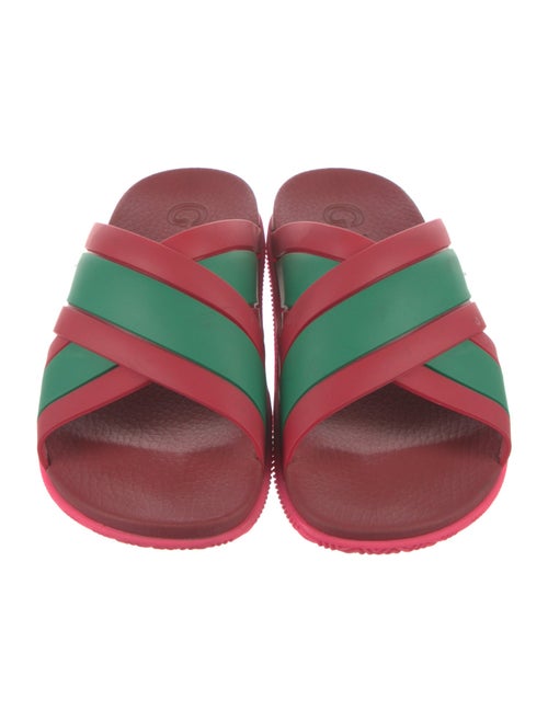 Gucci Web Accent Rubber Slides