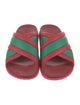 Gucci Web Accent Rubber Slides