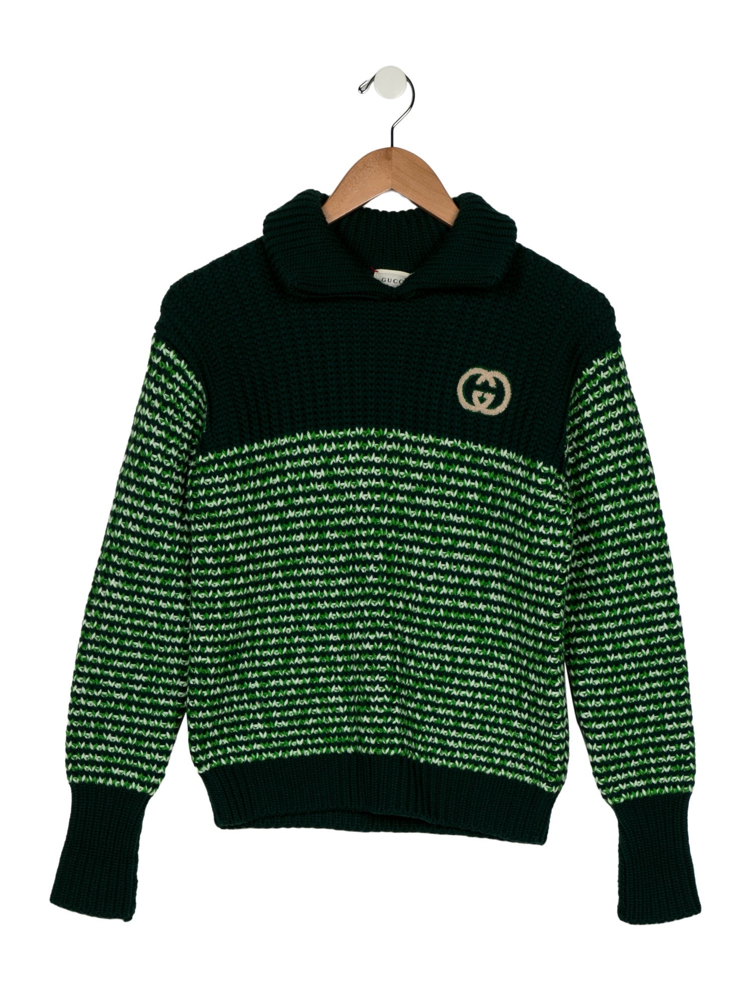 Gucci Kids' Boys' Wool Embroidered Pullover Sweater w/ Tags