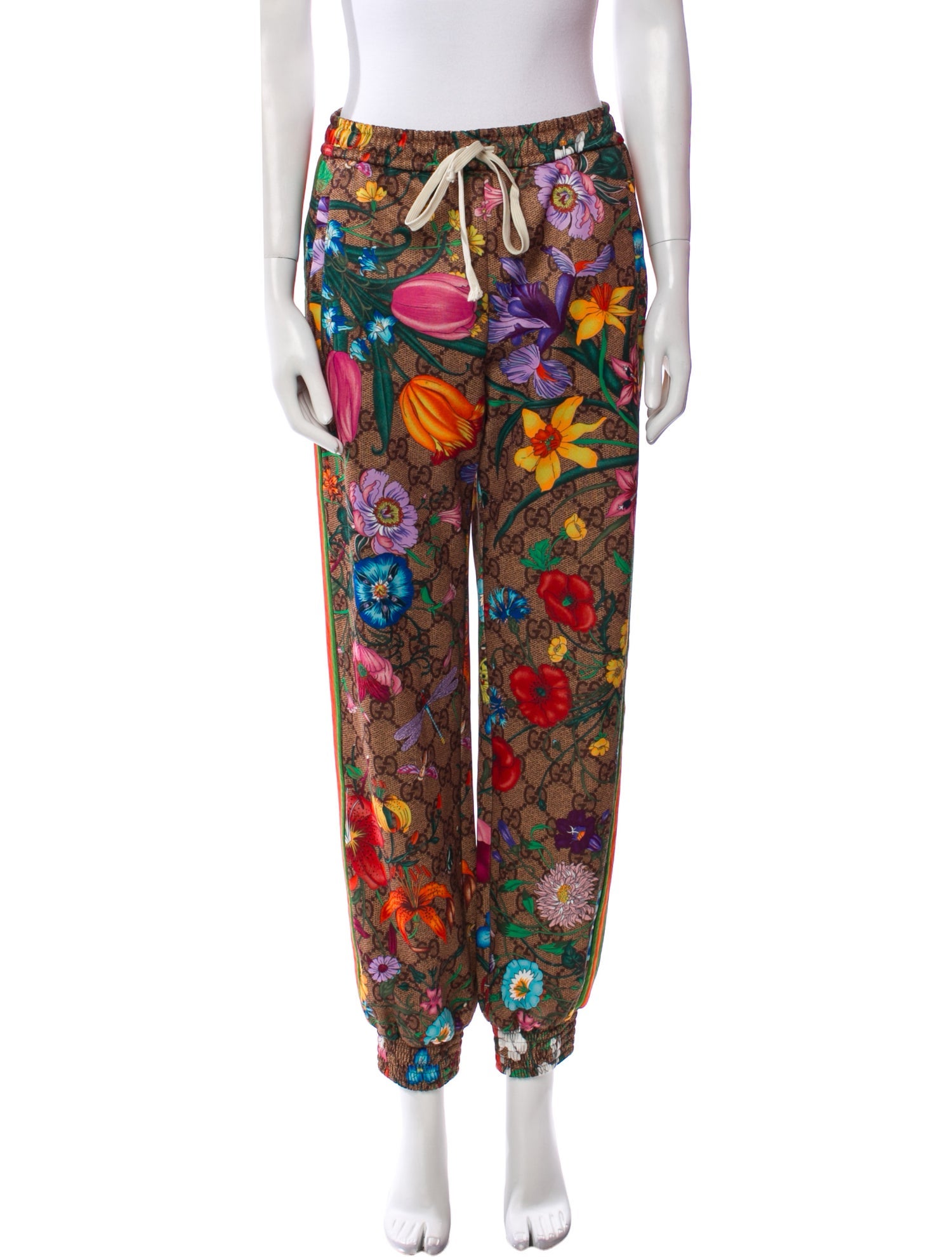 Gucci Floral Print Skinny Leg Pants