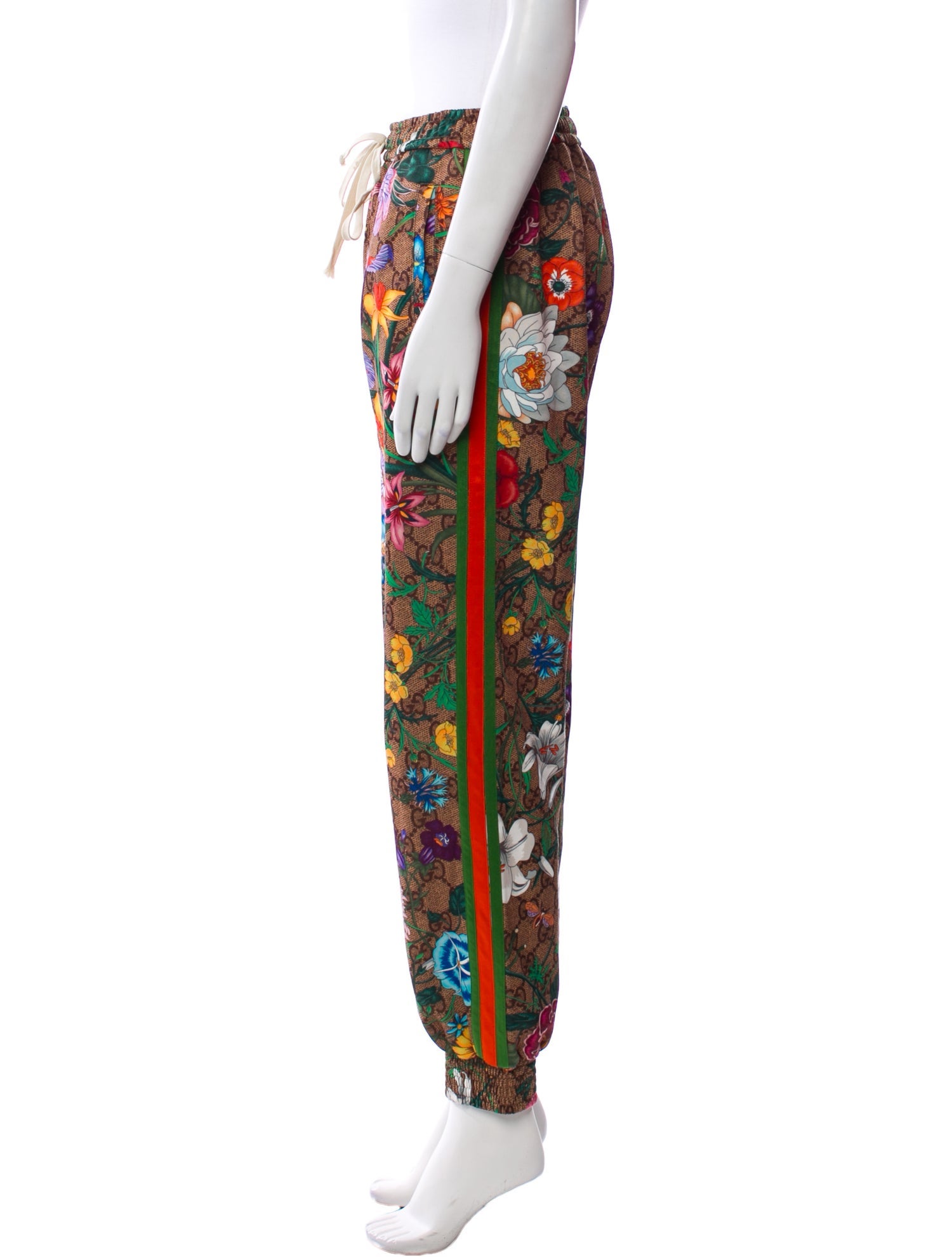 Gucci Floral Print Skinny Leg Pants