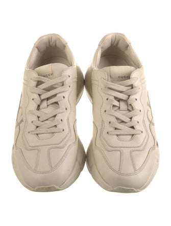 Gucci Web Accent Leather Sneakers