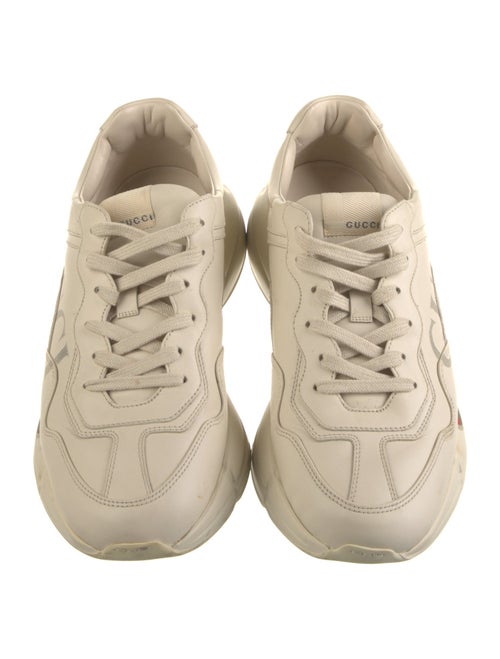 Gucci Web Accent Leather Sneakers