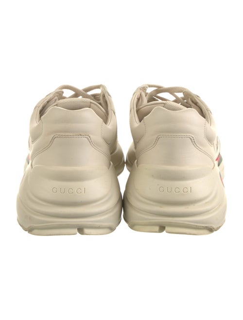 Gucci Web Accent Leather Sneakers