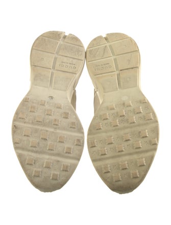 Gucci Web Accent Leather Sneakers