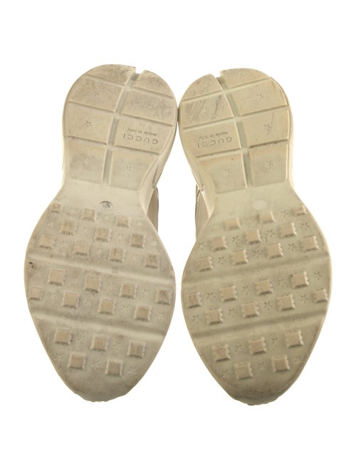 Gucci Web Accent Leather Sneakers