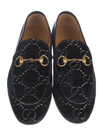 Gucci GG Supreme Velvet Loafers