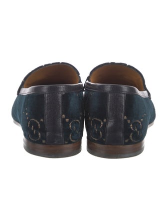 Gucci GG Supreme Velvet Loafers