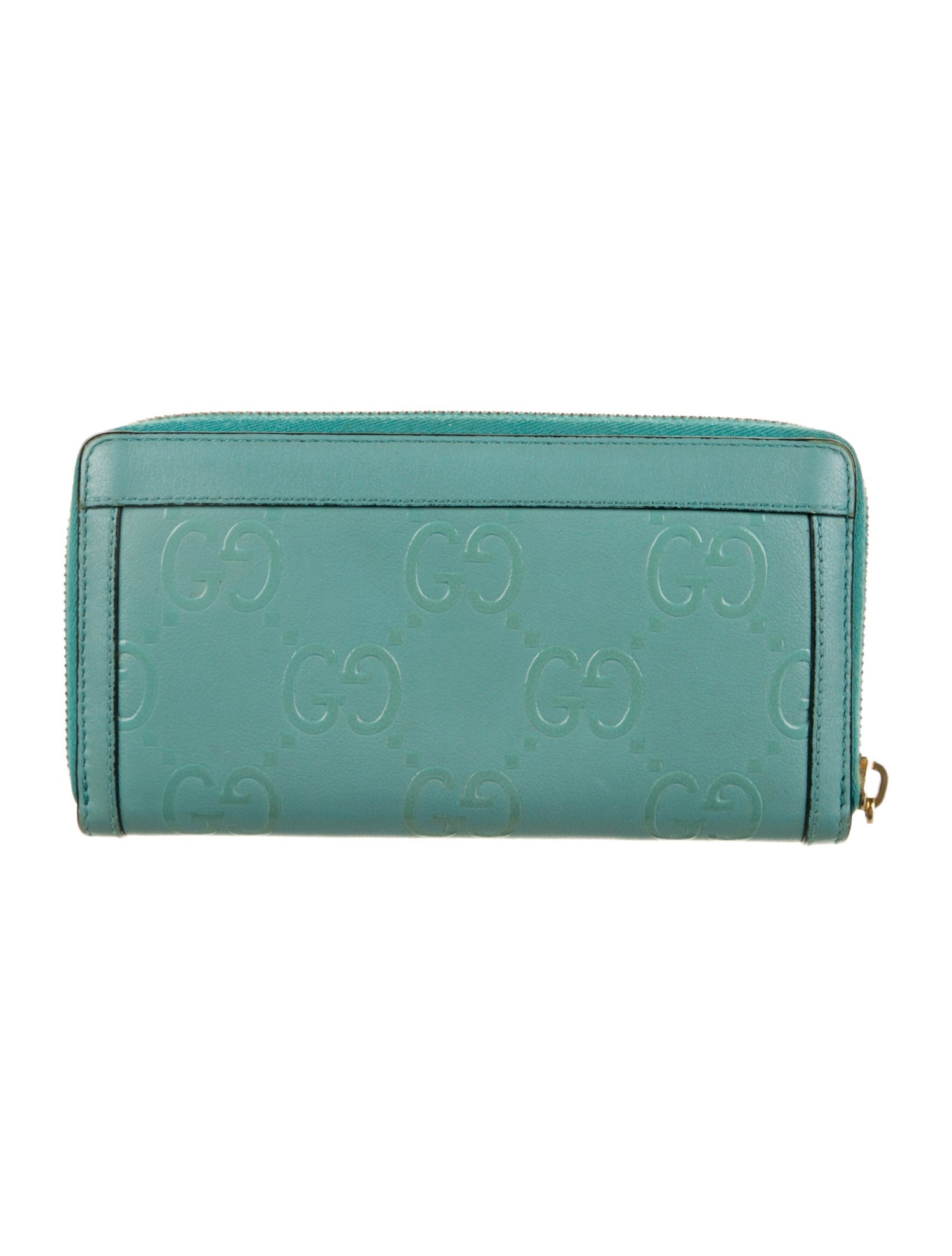 Gucci Double G Logo Leather Continental Wallet