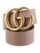 Gucci Double G Logo Leather Belt