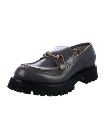 Gucci Horsebit Accent Leather Loafers