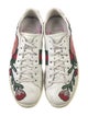 Gucci Web Accent Leather Sneakers