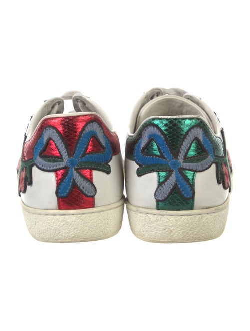 Gucci Web Accent Leather Sneakers