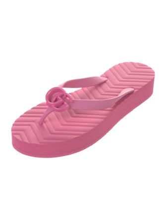 Gucci Double G Logo Rubber Slides