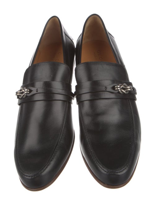 Gucci Horsebit Accent Leather Dress Loafers