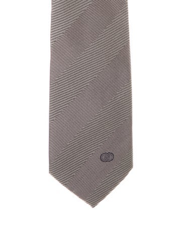 Gucci Ties Grey Striped Silk Tie