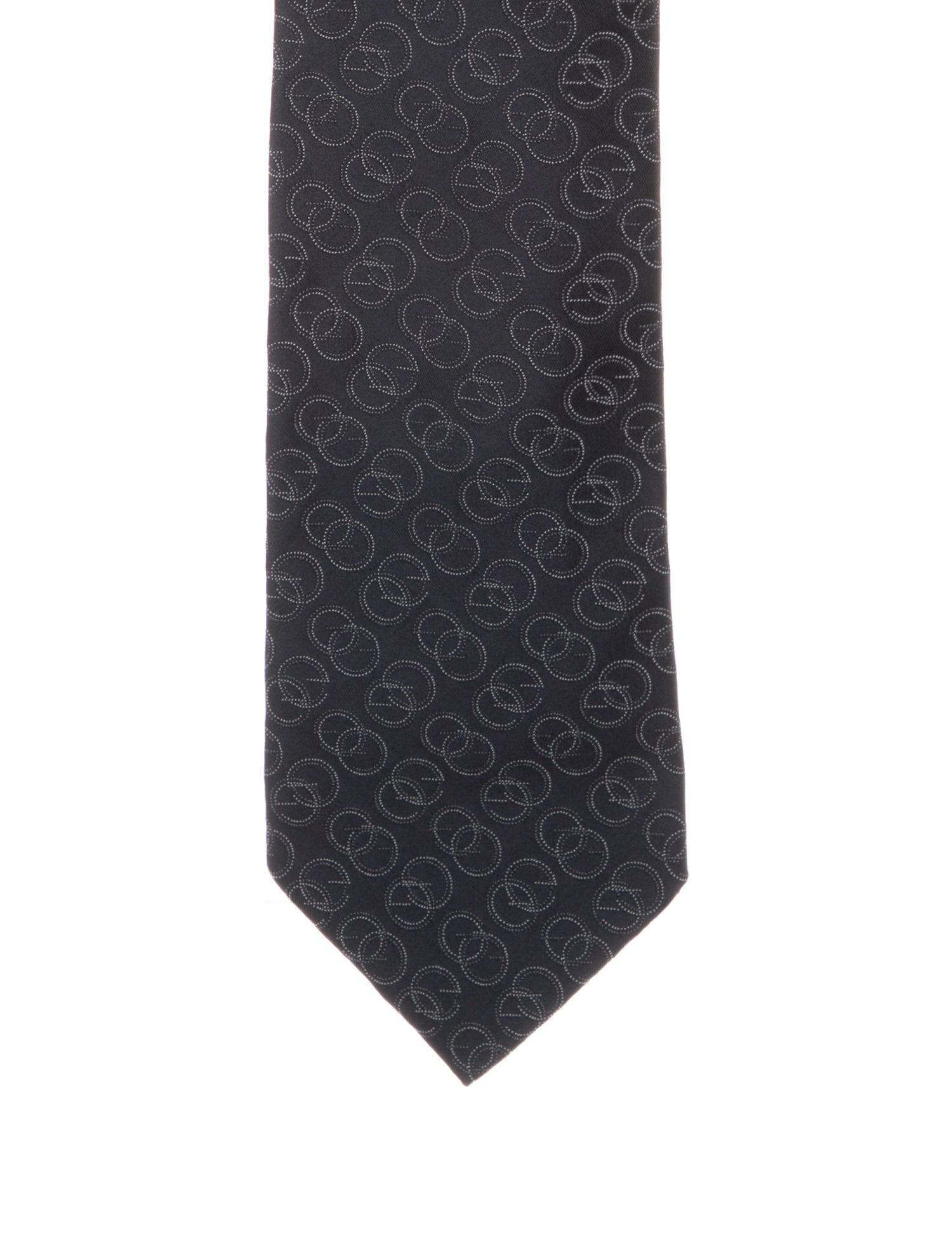 Gucci Blue Pattern Silk Tie
