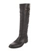 Gucci Hasler Horsebit Accent Leather Riding Boots