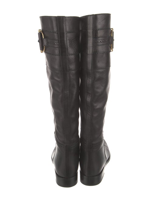 Gucci Hasler Horsebit Accent Leather Riding Boots