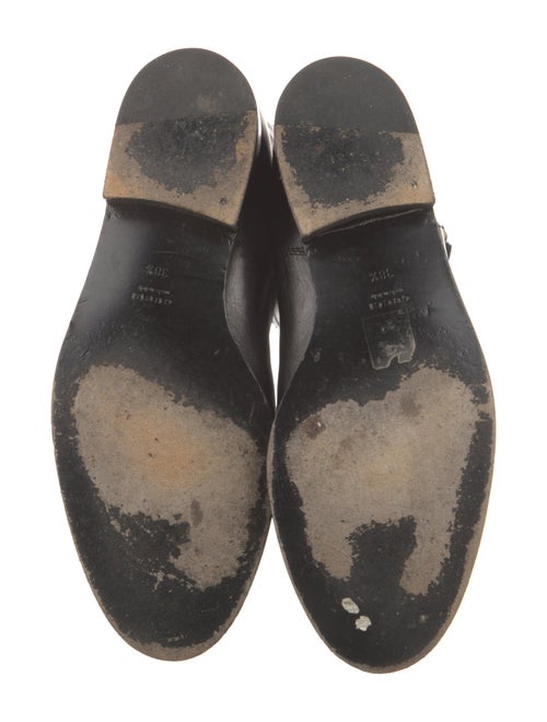 Gucci Hasler Horsebit Accent Leather Riding Boots