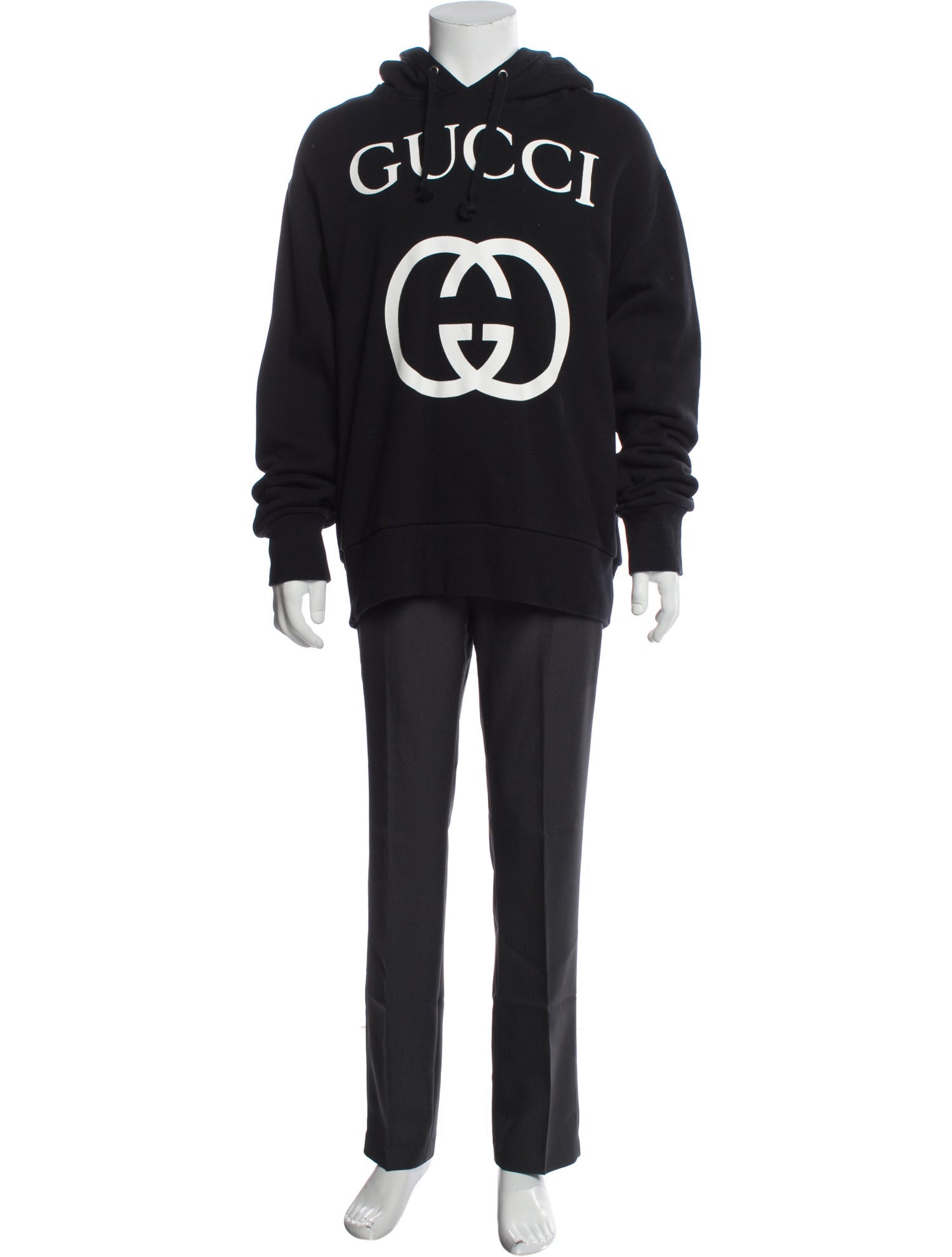 Gucci Interlocking G Logo Crew Neck Hoodie