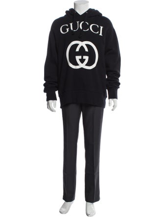 Gucci Interlocking G Logo Crew Neck Hoodie