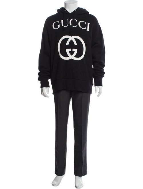 Gucci Interlocking G Logo Crew Neck Hoodie