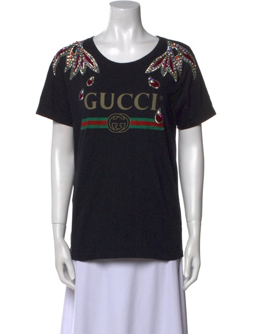 Gucci Graphic Print Scoop Neck T-Shirt