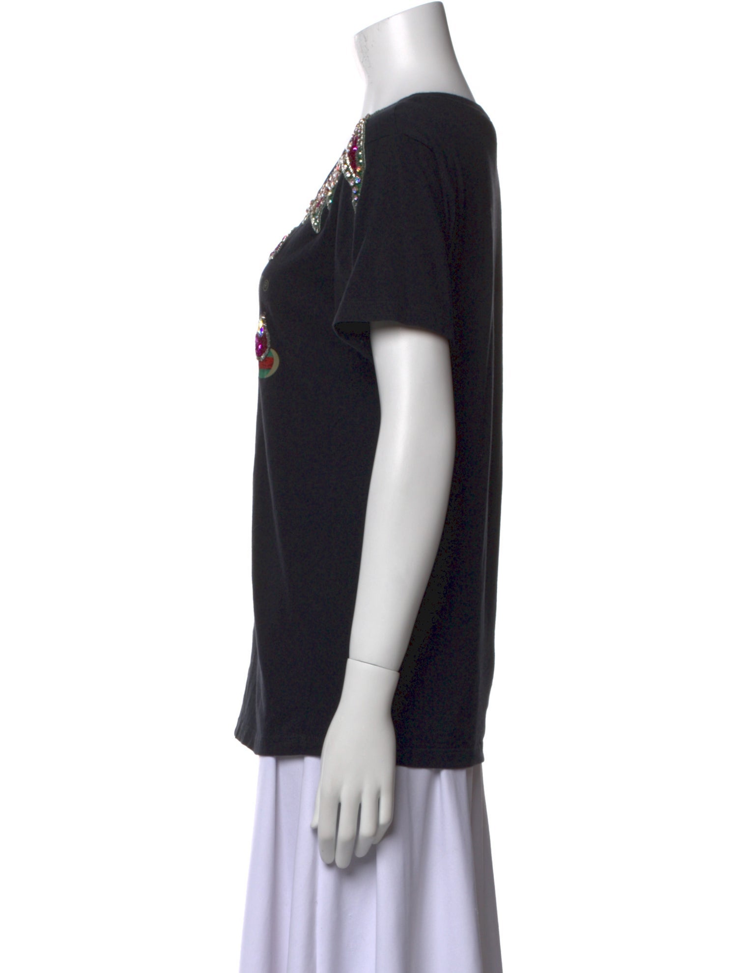 Gucci Graphic Print Scoop Neck T-Shirt