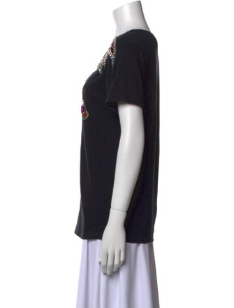 Gucci Graphic Print Scoop Neck T-Shirt